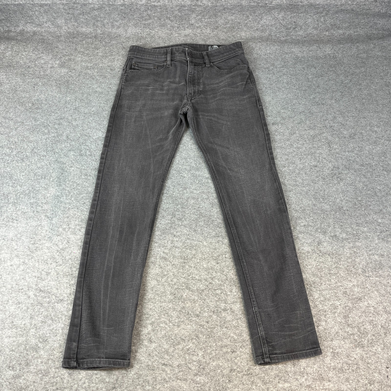 Diesel Mens Jeans Slim Skinny 29 30 Dark Wash Grey Stretch Thavar-XP