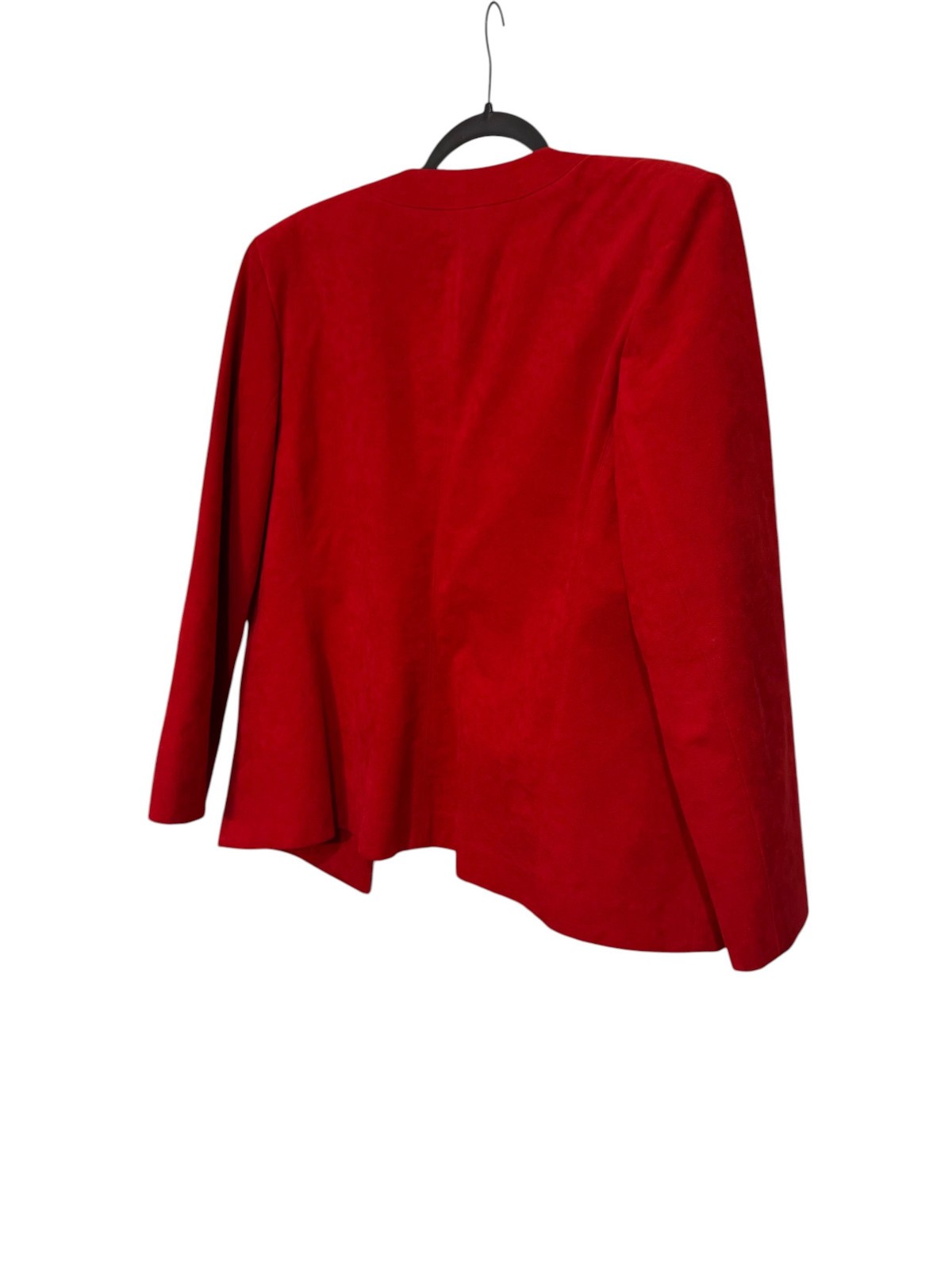 VINTAGE LILLI ANN COLLECTION LIPSTICK RED SUEDE JACKET COAT SZ M/L
