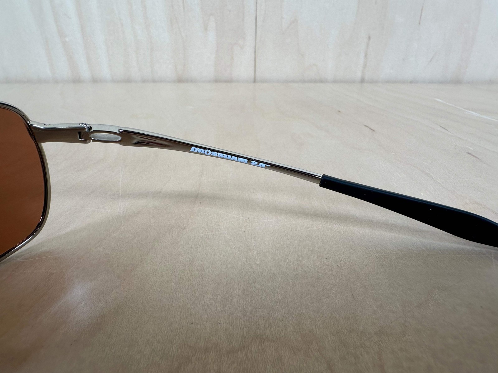 Oakley Crosshair 2.0 Sunglasses Polished Chrome Frames w/Brown Lenses