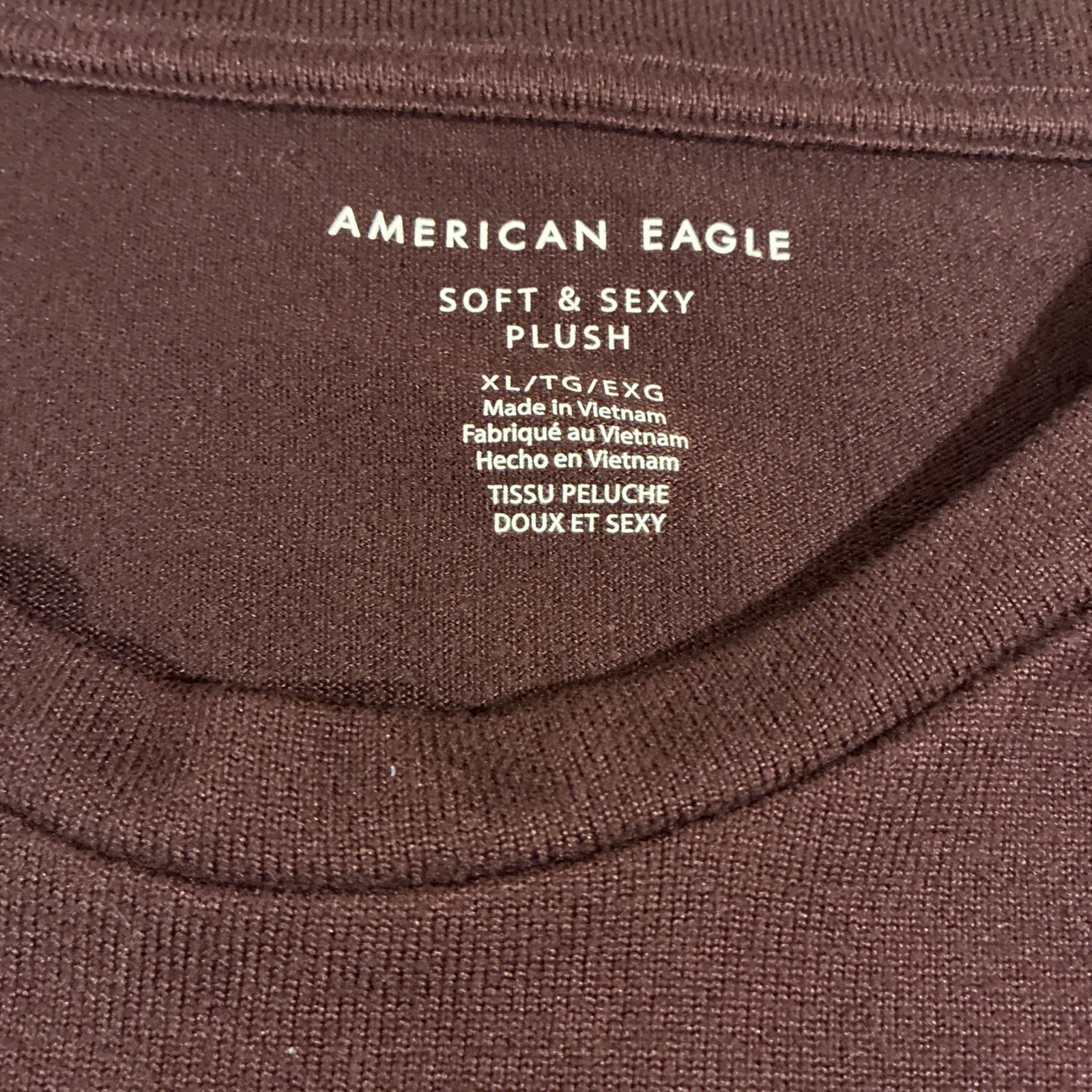American Eagle Women’s Soft & Sexy Plush Shirt XL Preowned Great Condition