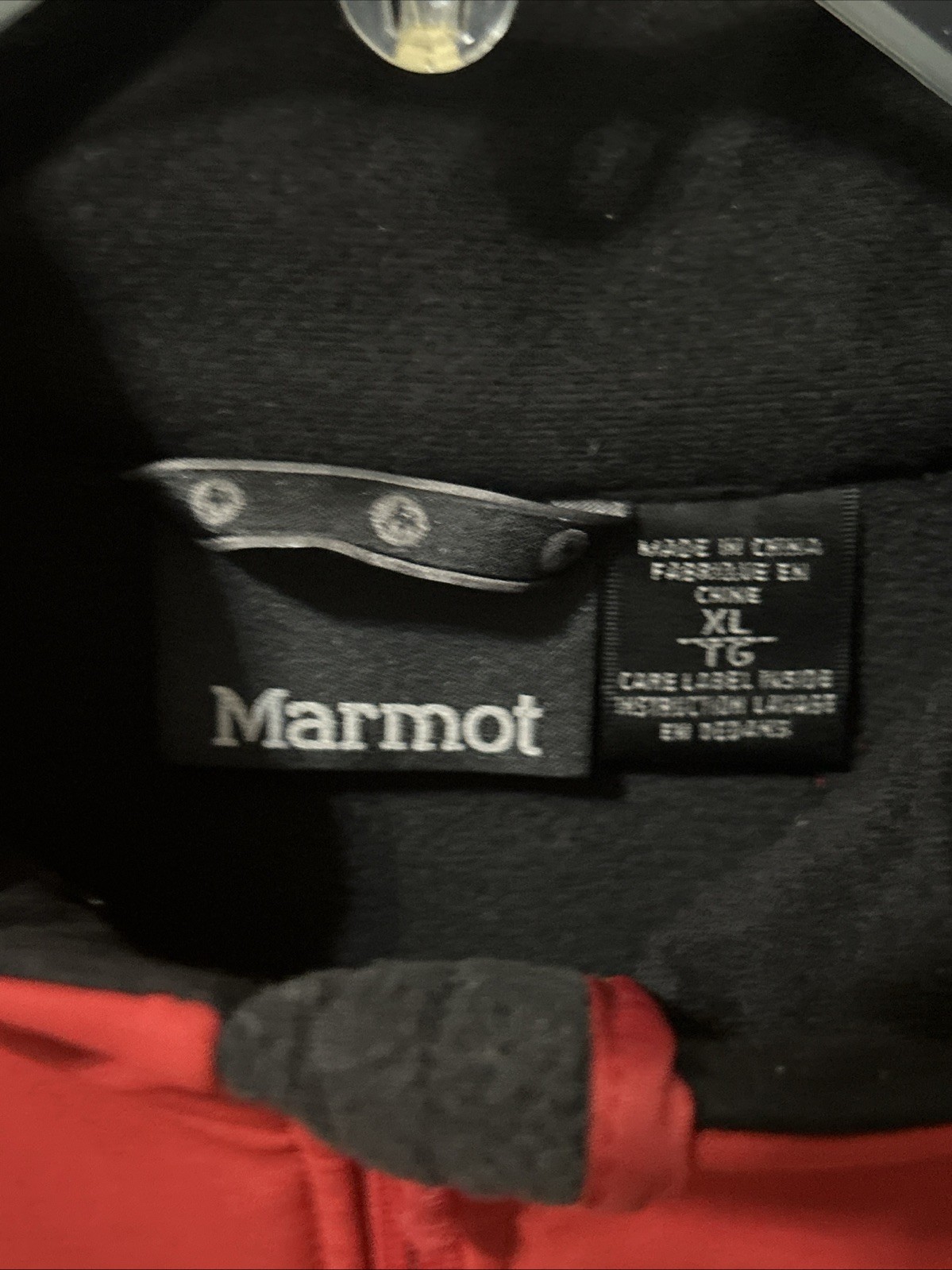 Marmot Soft Shell Full Zip Jacket Men’s XL EXTRA LARGE fleece Lining Red