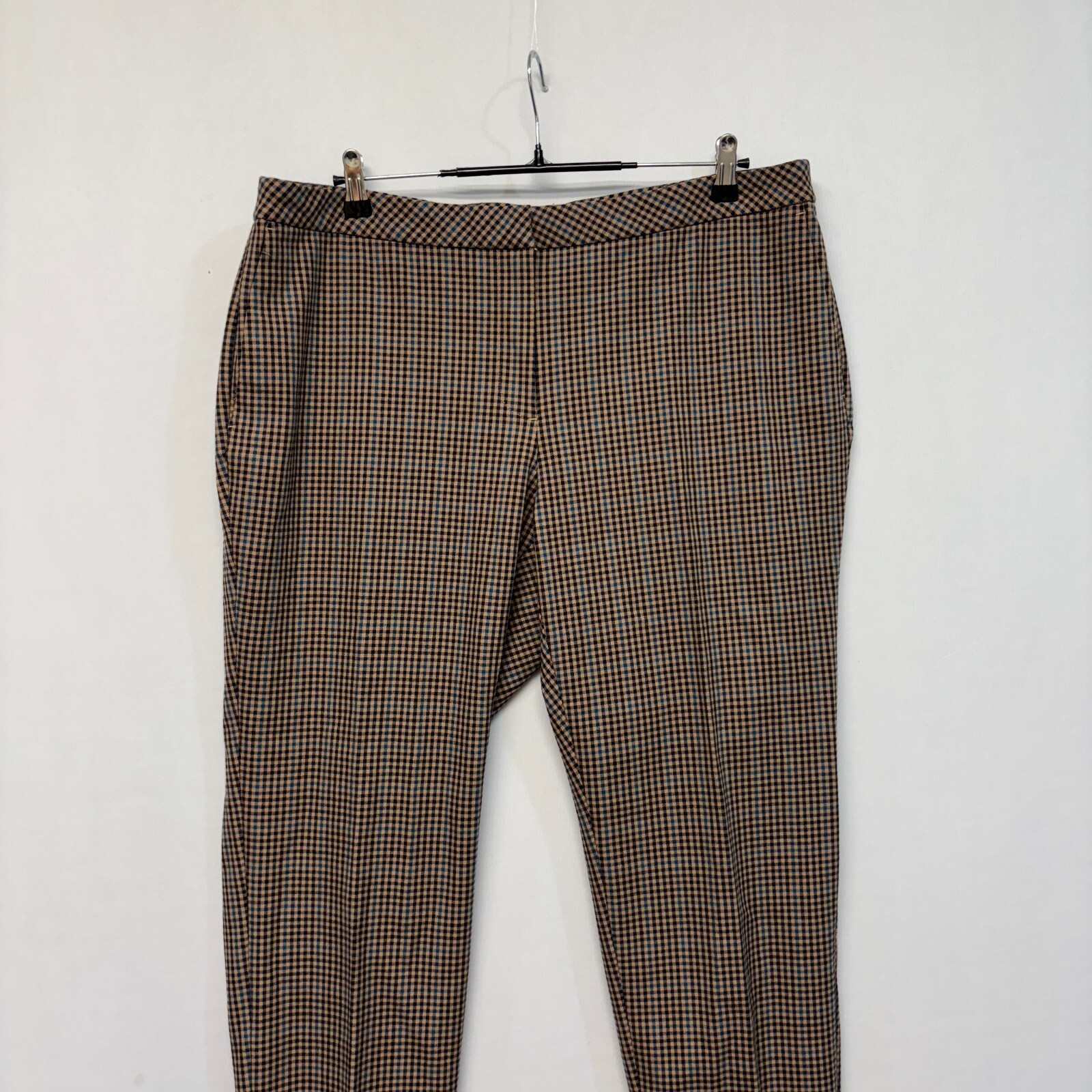 NWT J Jill Women Premium Bi-Stretch Dress Pants Size 18W Gingham Ankle C002 -2