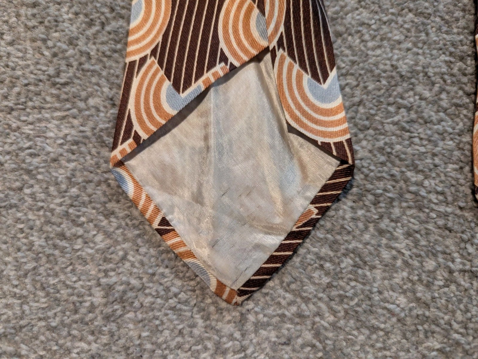 Vintage 1930s 40s Tie Geometric Abstract Art 47 Inches