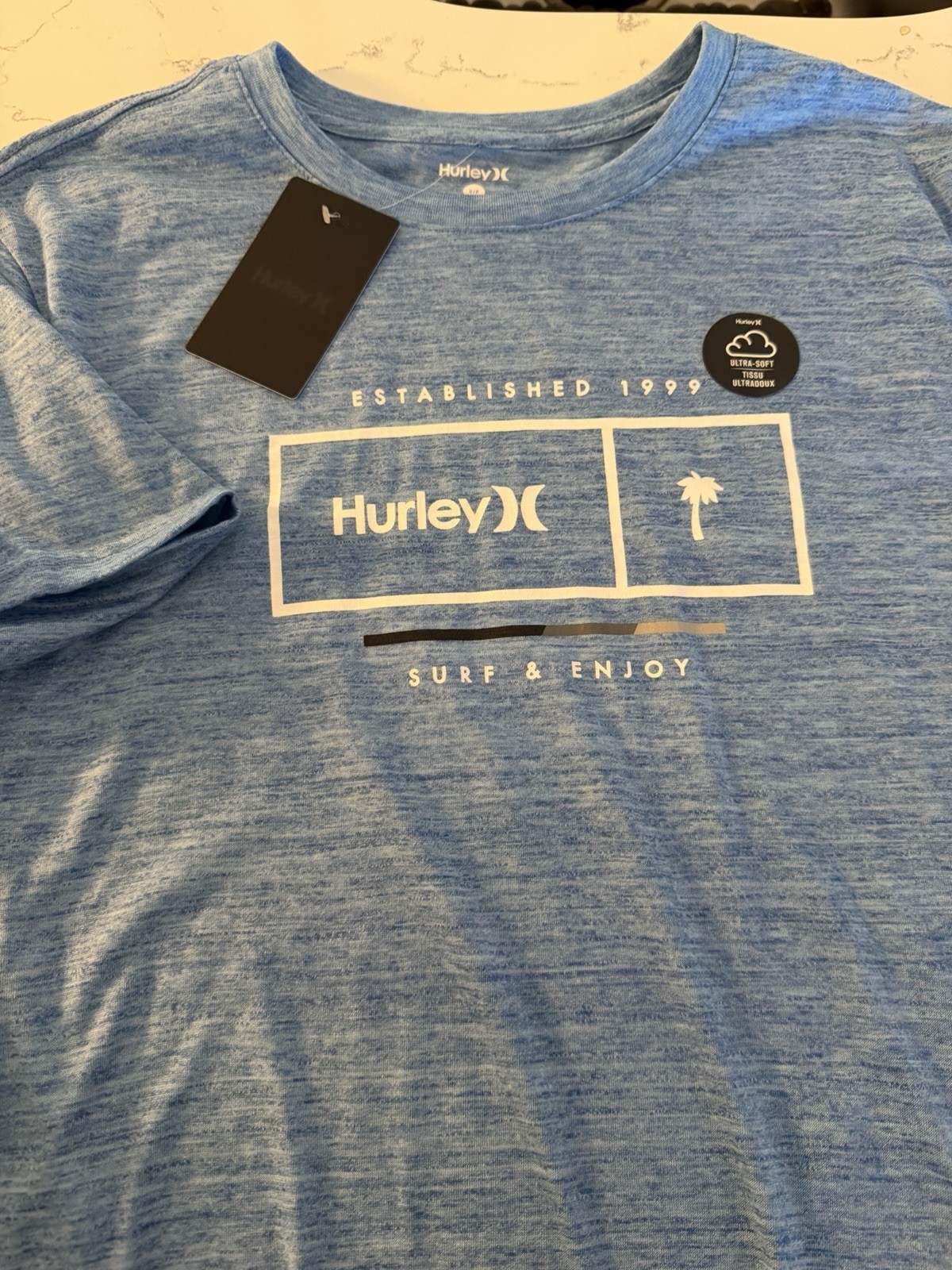 Hurley Men’s Short Sleeve Graphic Cotton T-Shirt Small
