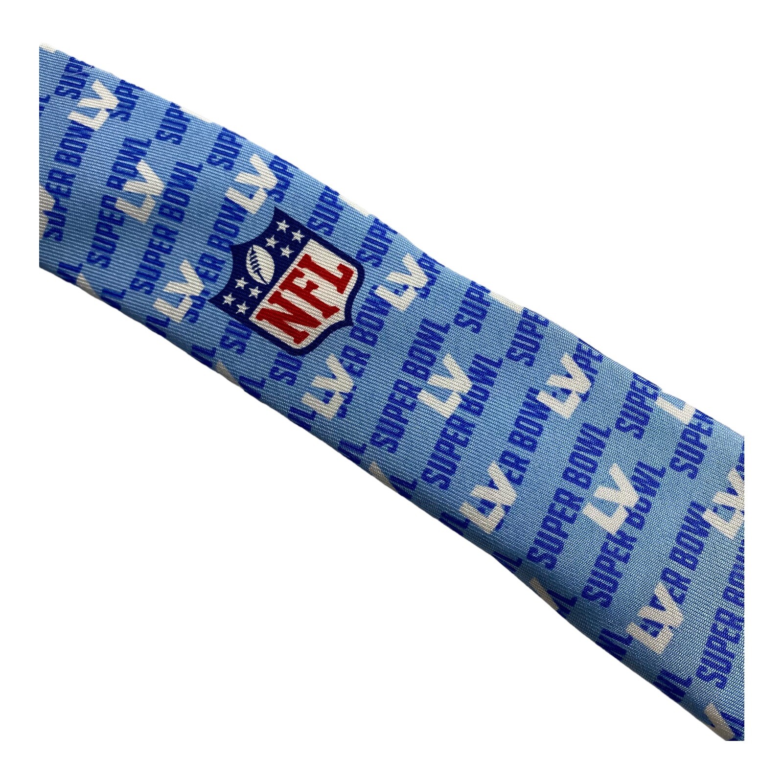Vineyard Vines Tie NFL Super Bowl LV Football Blue 3.25 Inches LNWOT