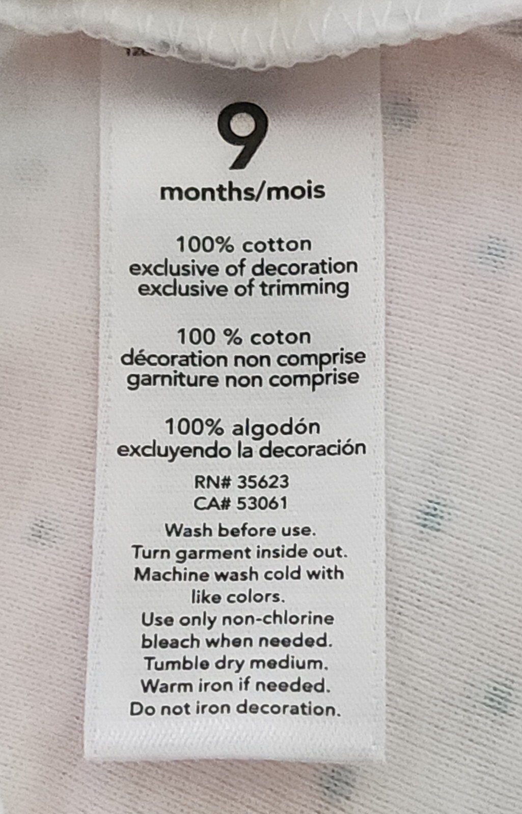 Carter’s “Just One You” Dress and Panty Set 3 Body Suits Size 9 Months Girls NEW