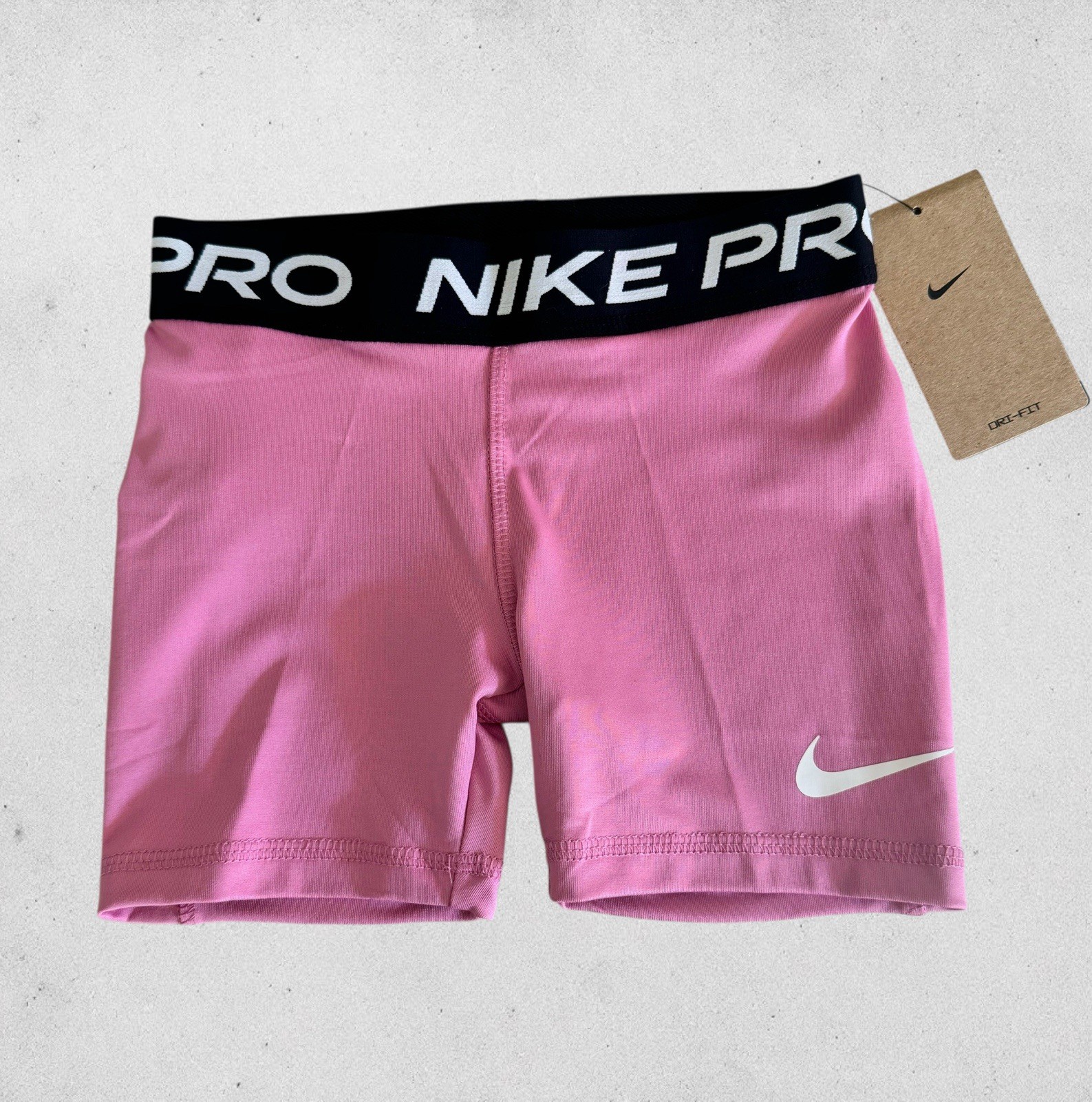 Nike Girl’s Nike Pro Performance Shorts Sizes 6 & 6X Pink New Compresion Shorts