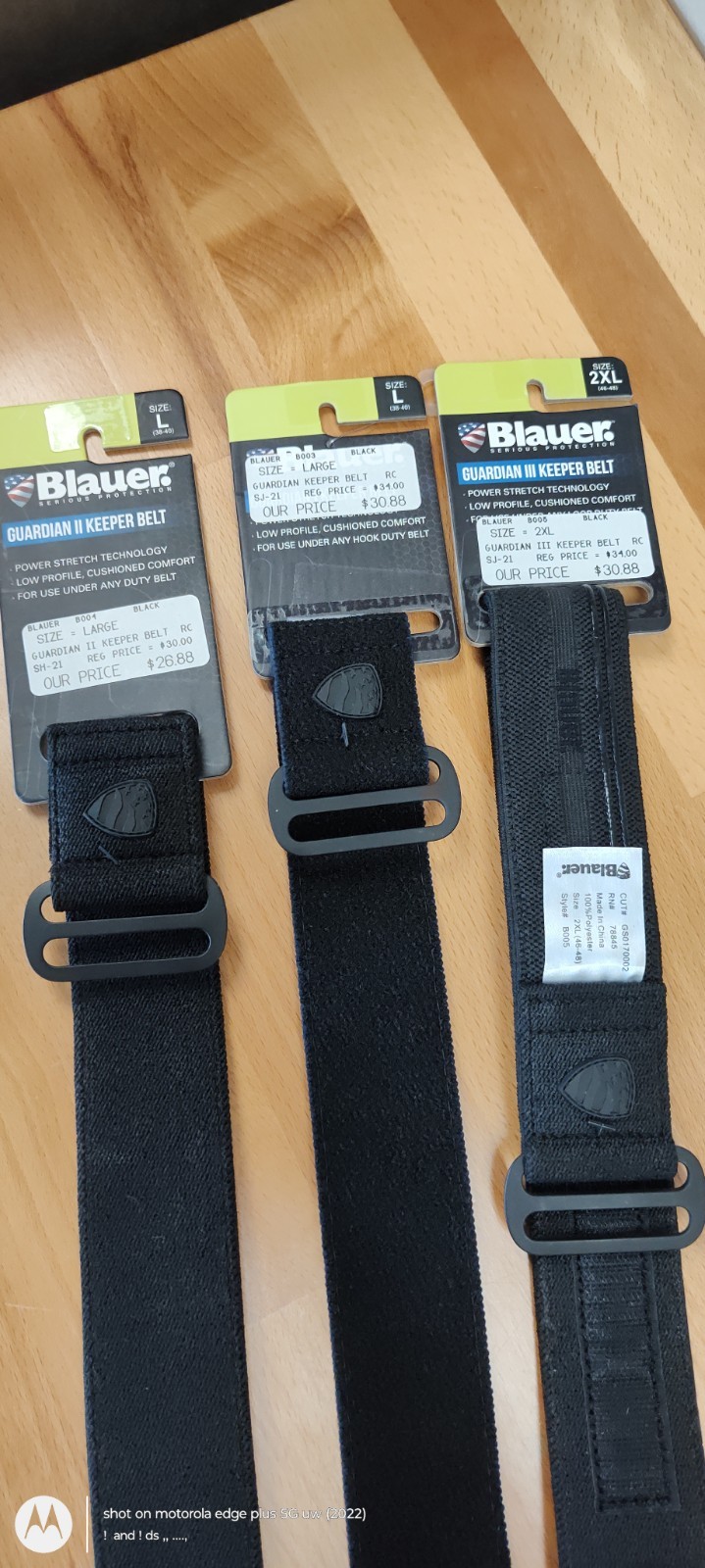 Blauer Guardian Keeper Belts #B003, B004 or B005