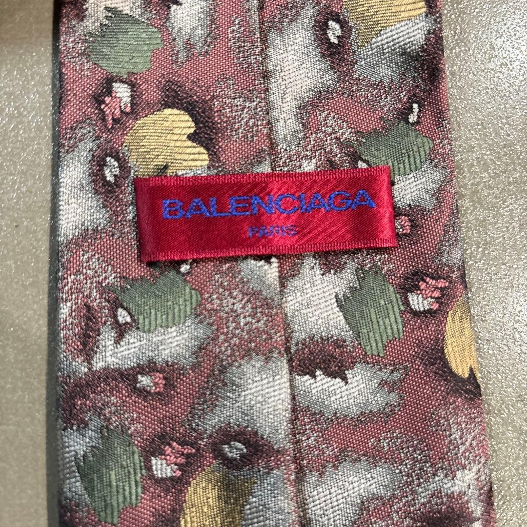 Balenciaga Multicolor Abstract Pattern Tie Stylish Used