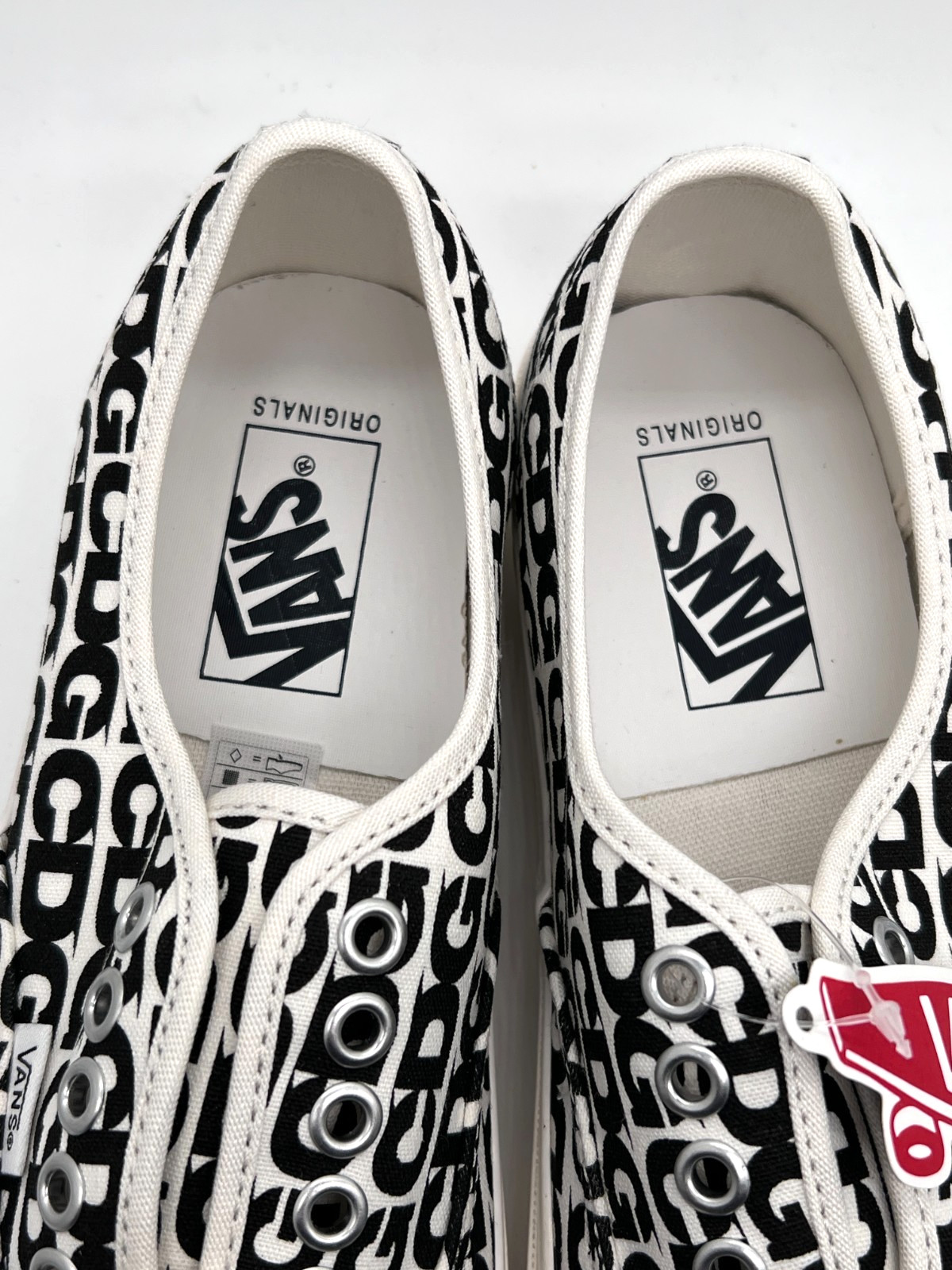 Vans OTW Authentic 44 CDG Comme des Garçons White Black Men 6.5/Women 8 NEW