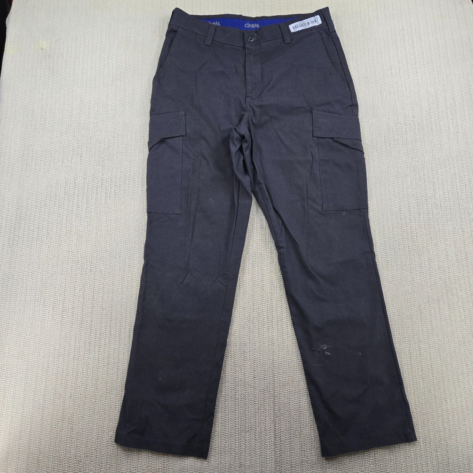 Cintas ComfortFlex Cargo Pants Mens 32×30 Gray Workwear Uniform Utility Pockets