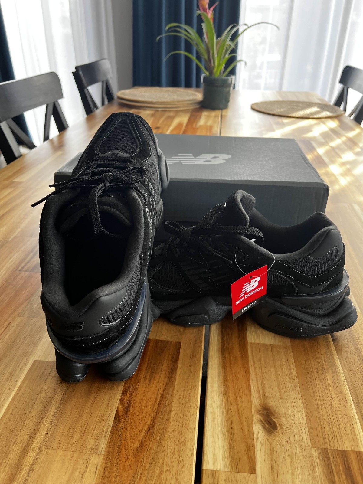 US Size 9.5 – New Balance 9060 Triple Black Suede