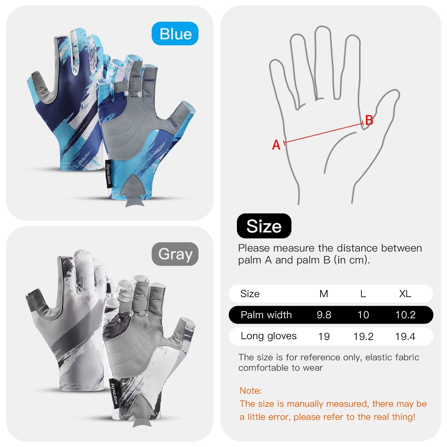 Men Women Fishing Gloves UV Protection Fingerless Gloves for Kayaking Paddling