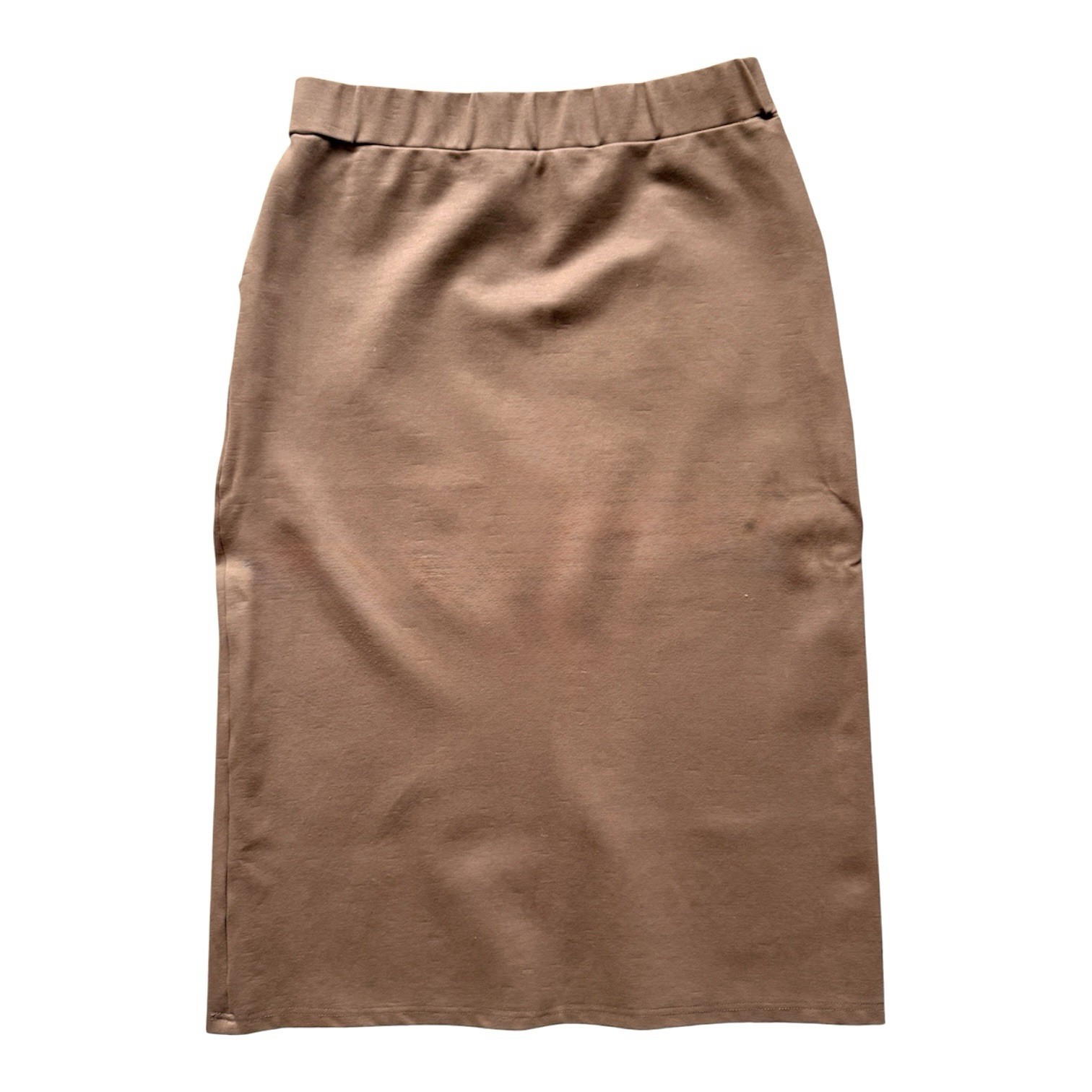 Gracia Midi Skirt in Tan / Mushroom – pencil with pockets – stretch – L Ponte