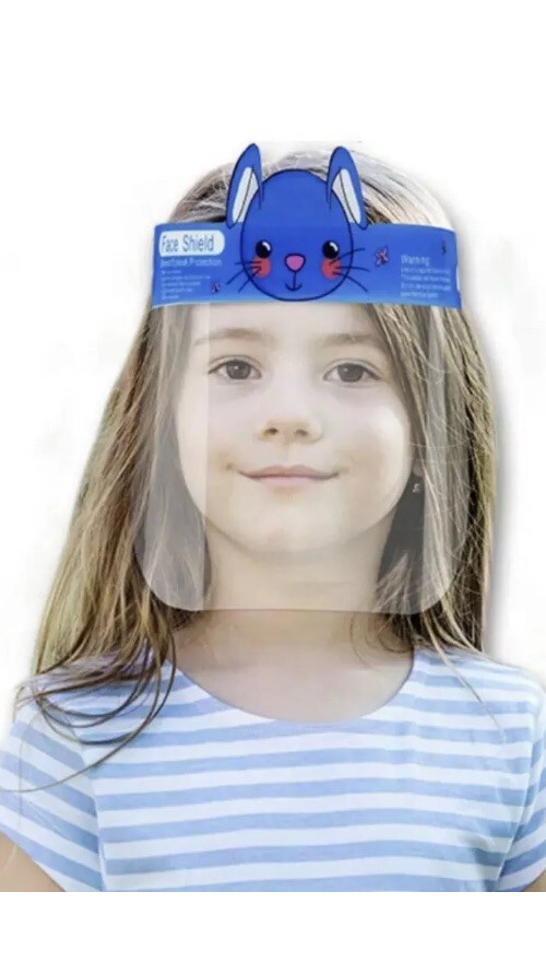 Children’s Re-usable Face Shield 6 Pack. Comes With Shields Shown