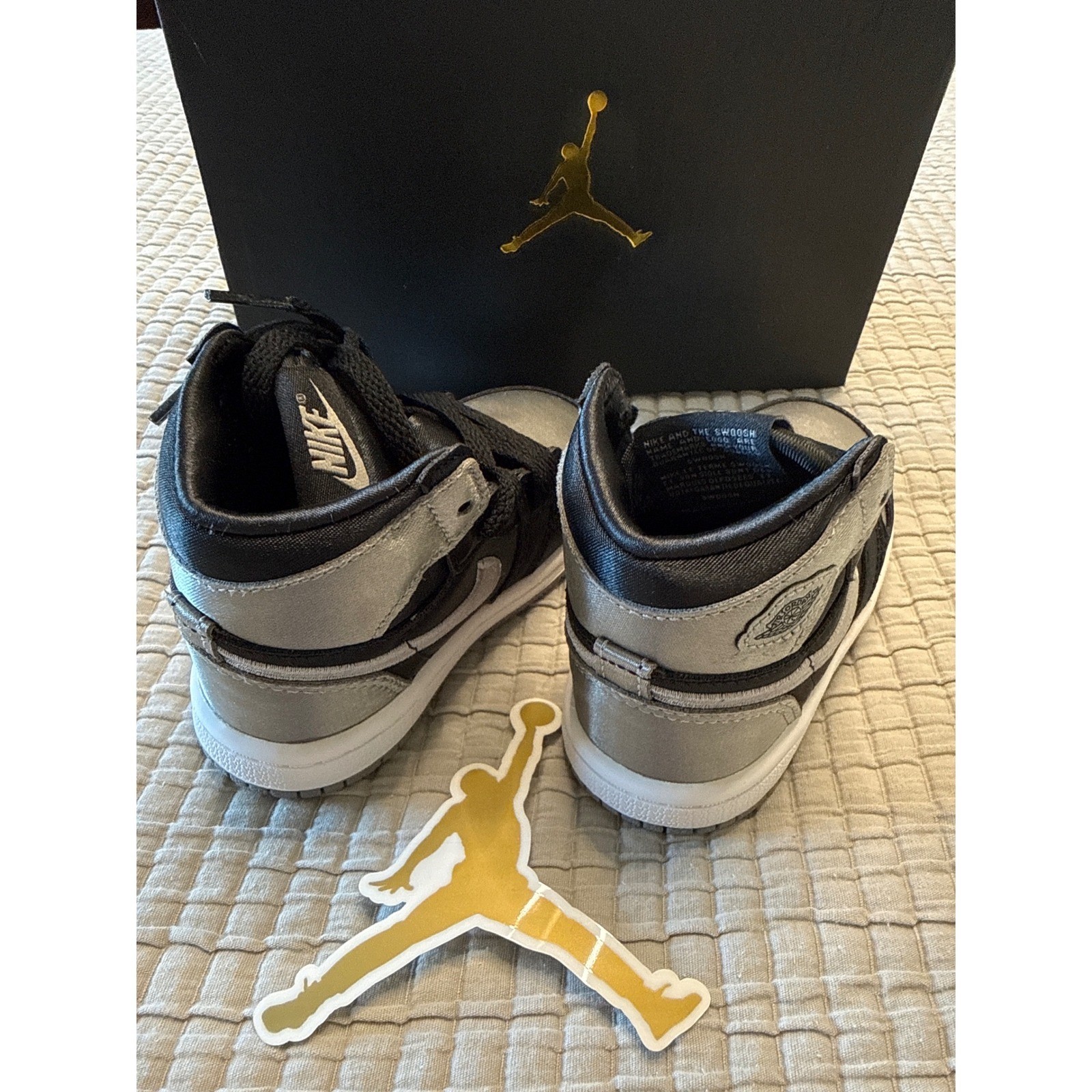 Nike Air Jordan 1 Retro High OG TD Black Grey White 5C FD5305-010 Brand New w/