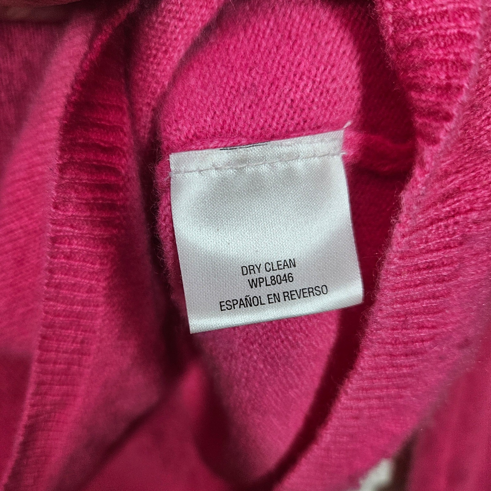 Charter Club Luxury 100% Cashmere Sweater Womens Large Pink V-Neck Soft Cozy