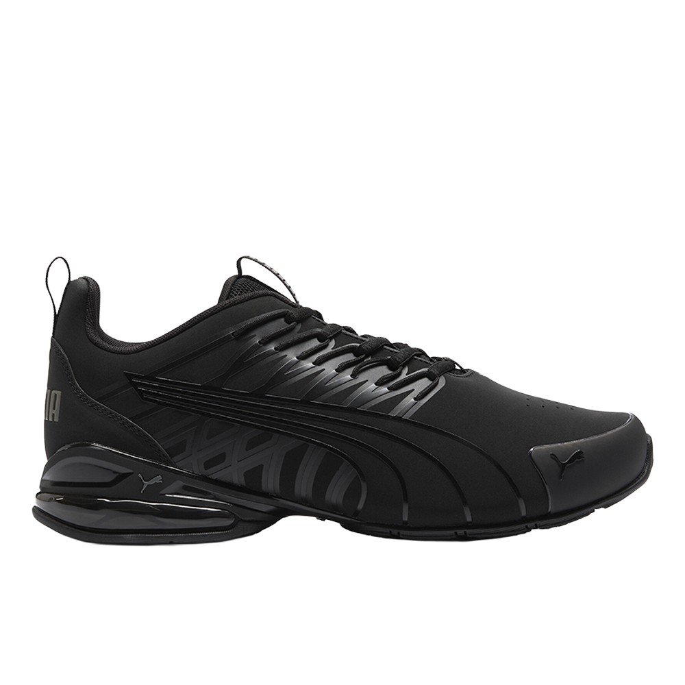 PUMA Voltaic Evo Nubuck Wide Lace Up Mens Black Sneakers Casual Shoes 31242901