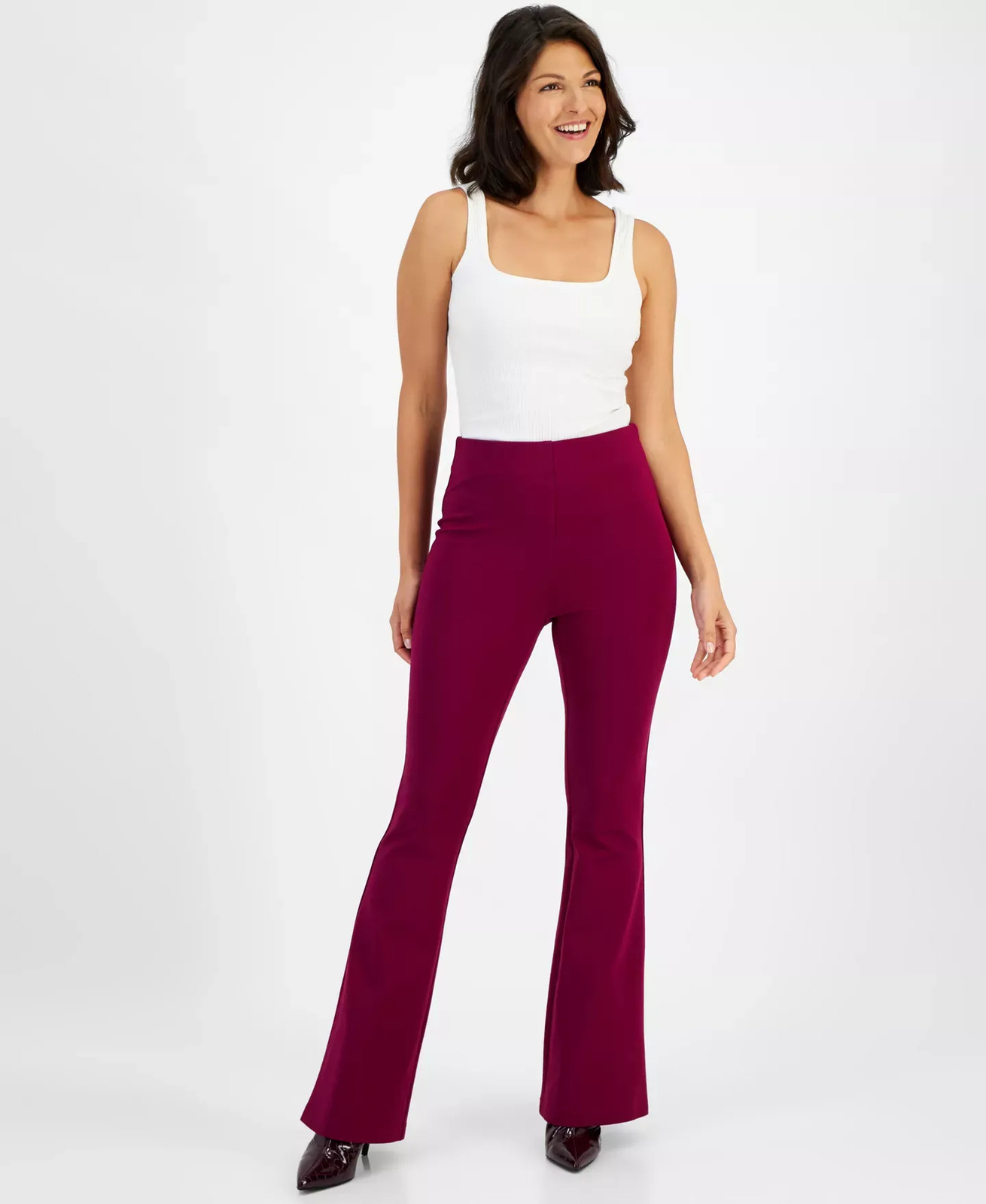 I.N.C. International Concepts Women’s Pants Sz S High-Rise Ponte
