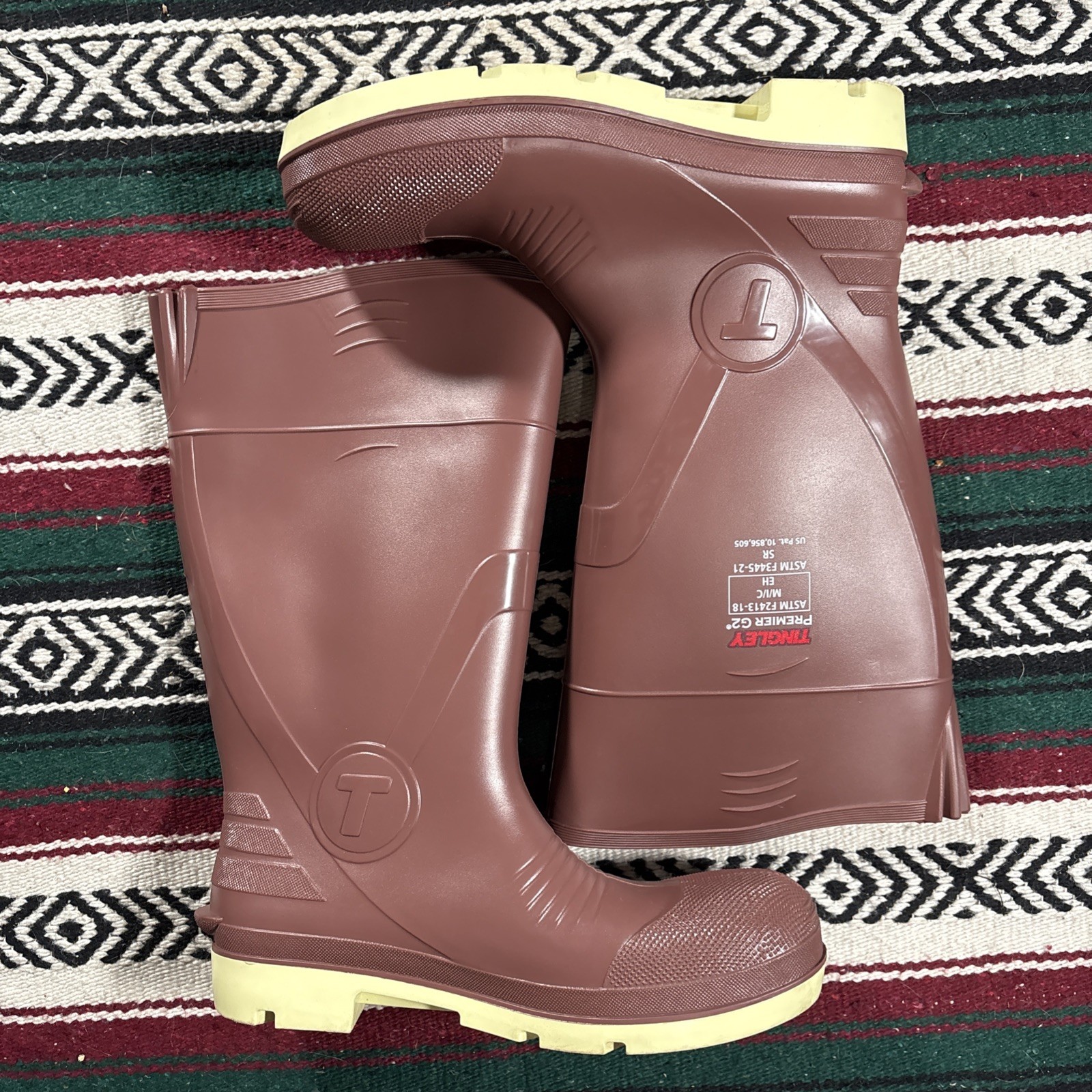 WATERPROOF Neoprene Construction Fishing Hunting Rain STEEL TOE Work Boots SZ 11