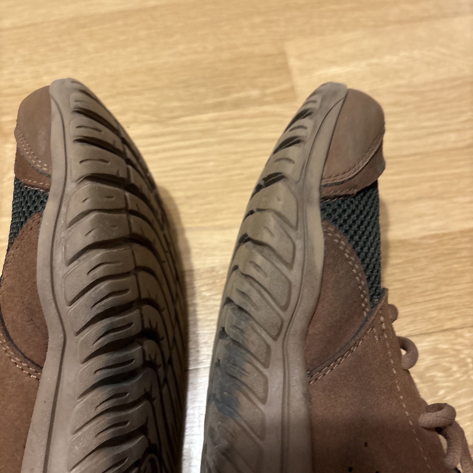 Lems Primal Zen Hiking Shoes Mens 10.5 Womens 12 Woodward Brown Used Trail