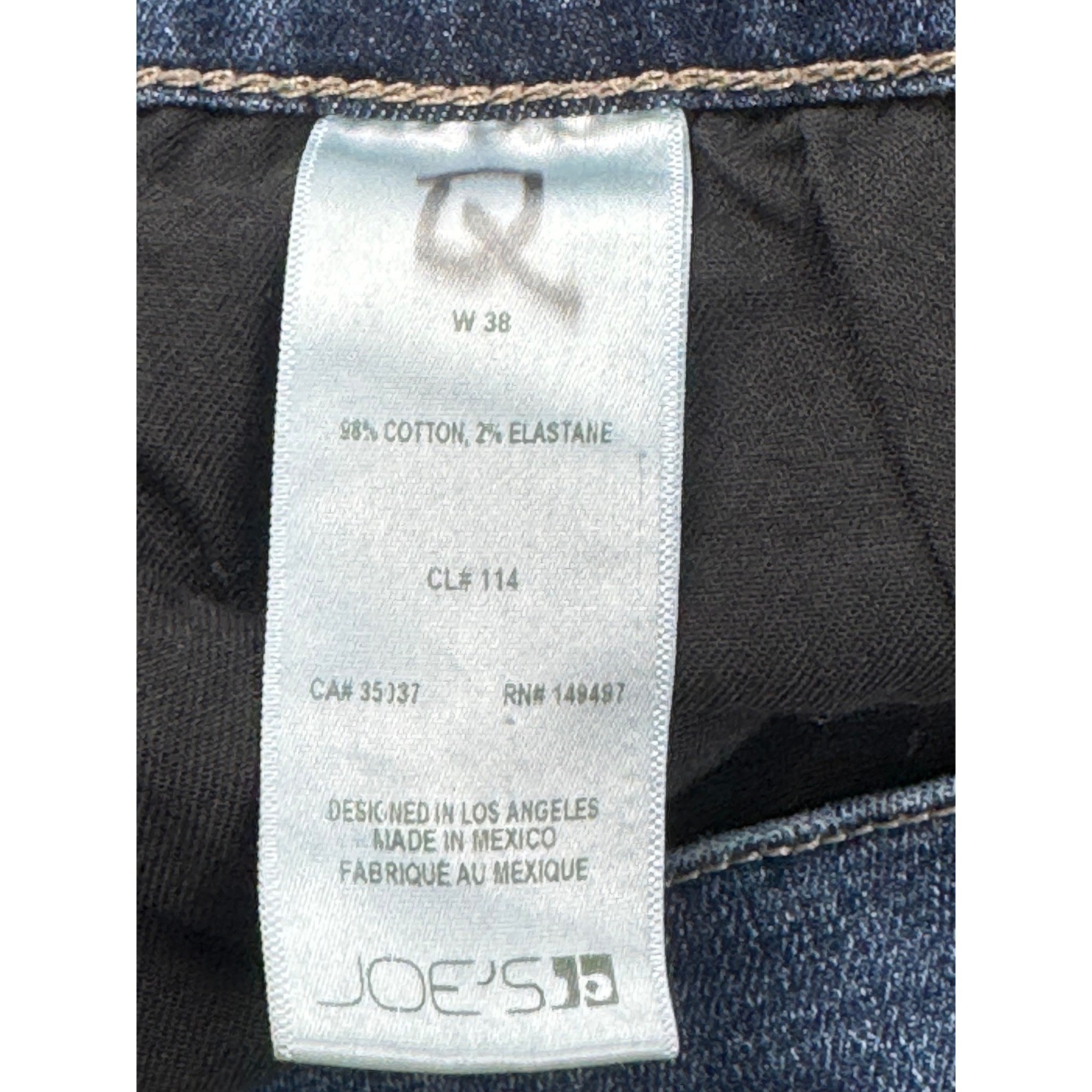 Joes Jeans Mens The Brixton Straight Narrow Jeans Blue Denim Stretch Casual