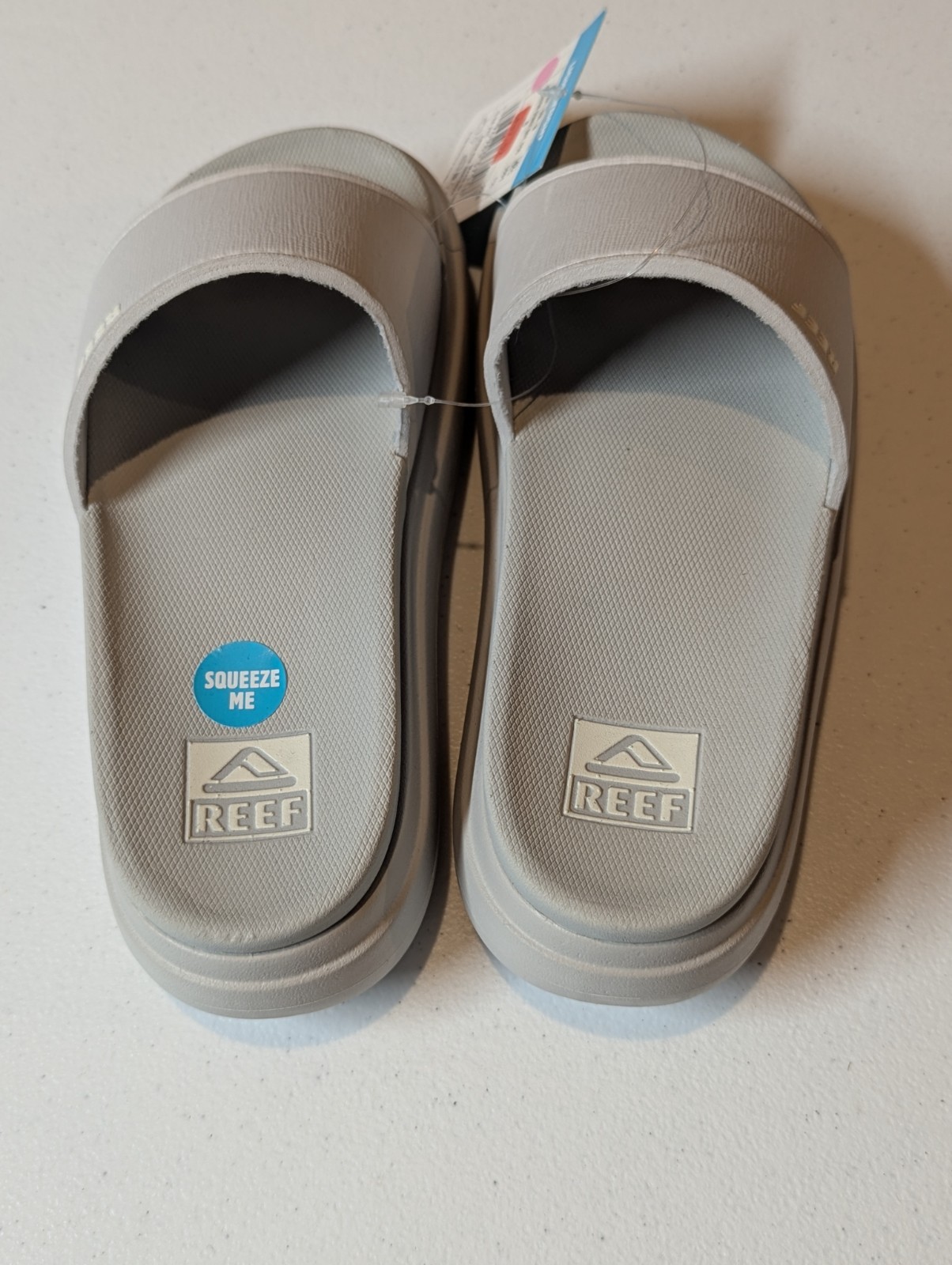 Reef Cushion Bondi Bay Women’s Size 8 Comfort Slides Sandals Fog Gray New NWT