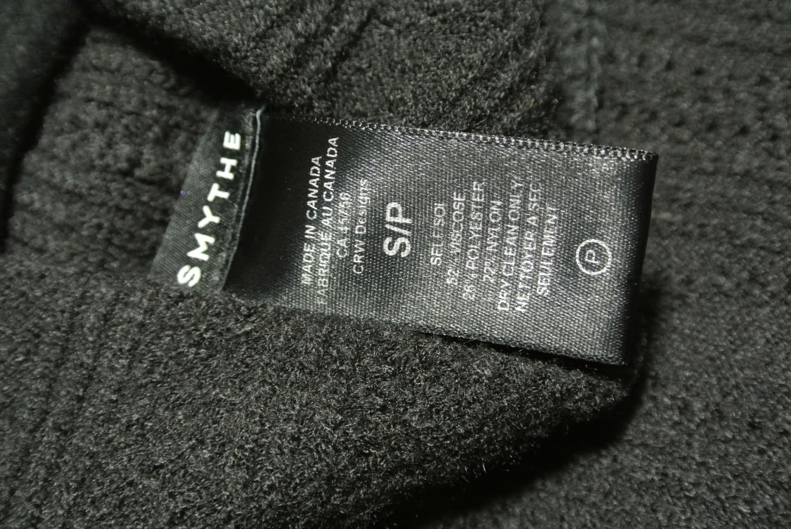 NEW, Smythe Pointelle Knit Turtleneck in Black Size S #S030