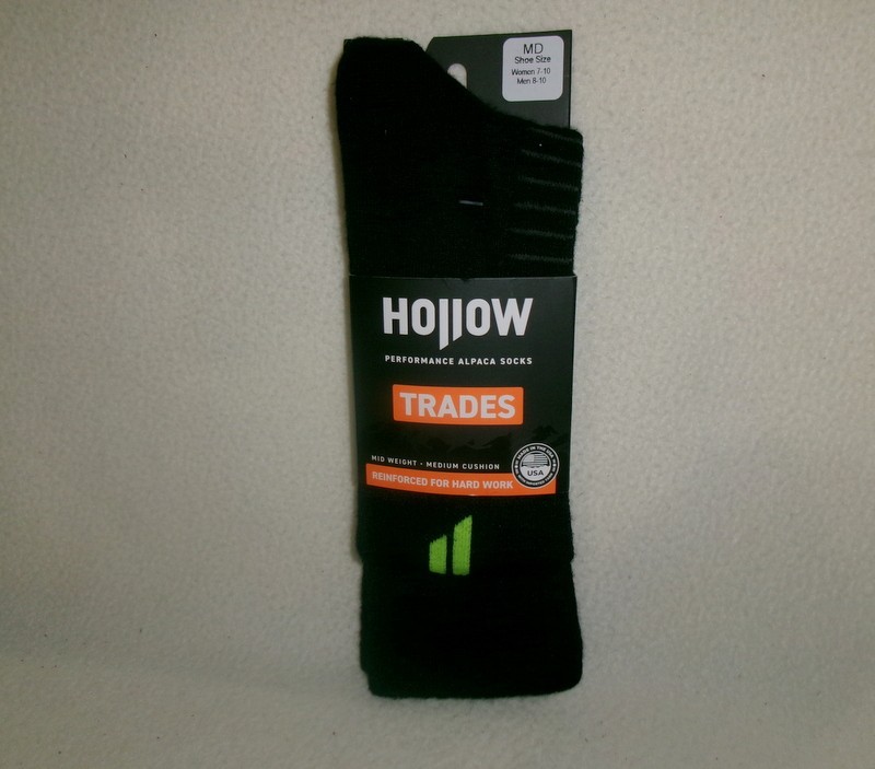 Hollow Socks Alpaca Trades Black Mid Calf-M-Unisex Women 7-10/Men 8-9 1/2 Read!