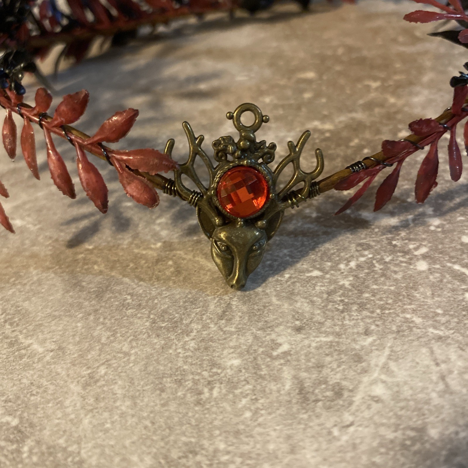MOSTORY Gothic Antler Crown – Headpiece Forest Fairy Headband… See Pics & Desc