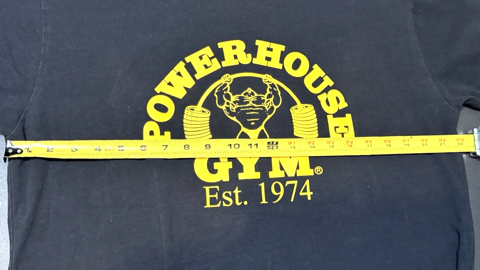 POWERHOUSE GYM Est 1974 Front & Back Bodybuilding Weightlifting Extra Large XL