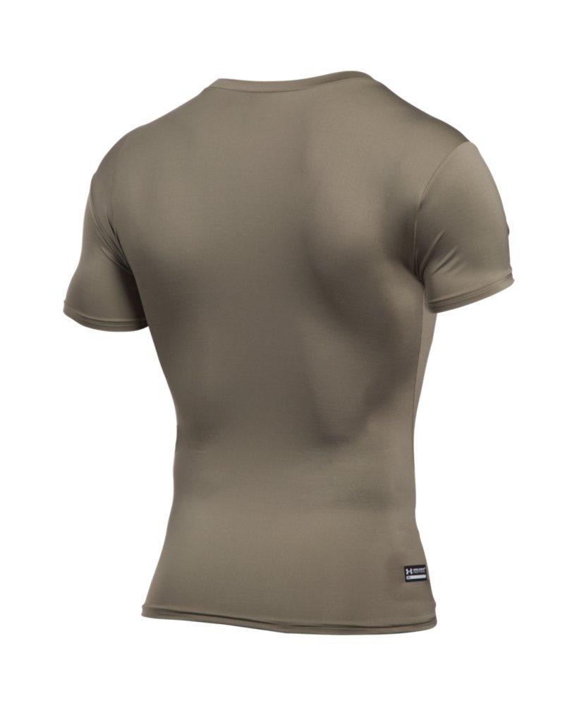 Under Armor Mens Tactical HeatGear Compression Shirt, Federal Tan