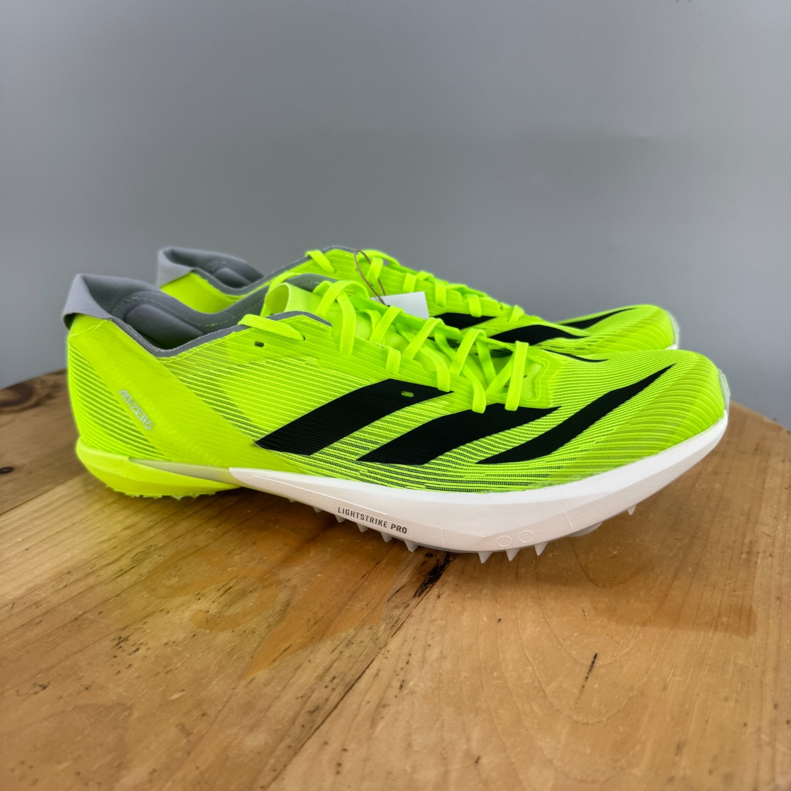 Adidas Adizero Ambition Mens Size 12 Lucid Lemon Running Track Field Spikes NEW
