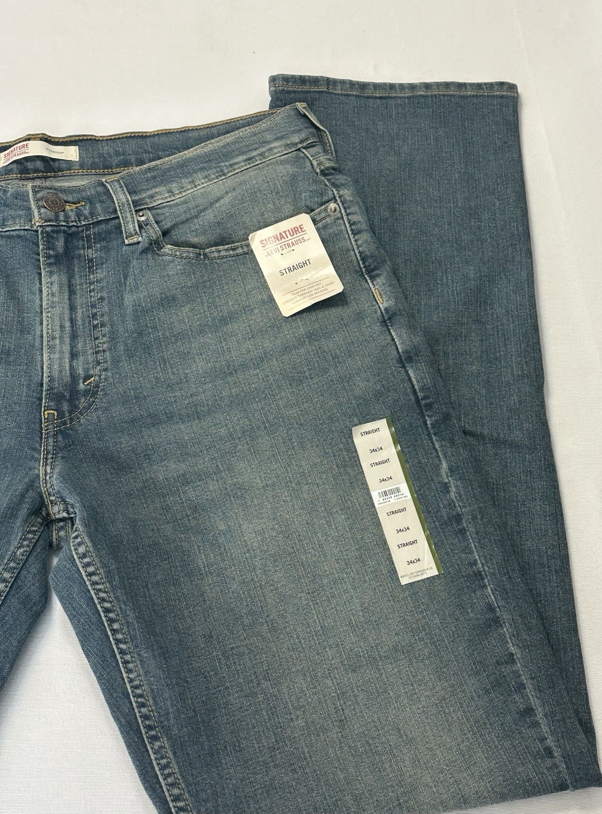 Signature By Levi Strauss NEW Men’s Straight Flex Jeans