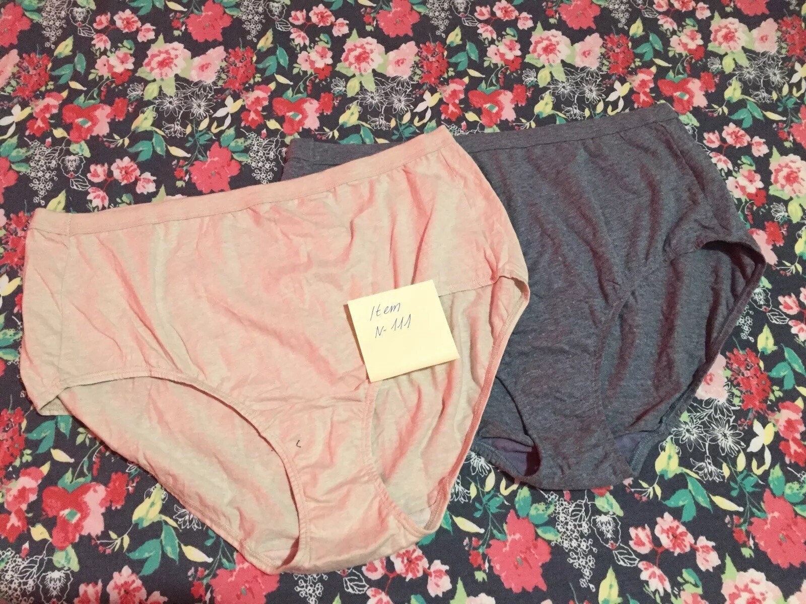 Lot 2 Pc Fruit Of The Loom Fit For Me Briefs, Size 9, 100% Cotton, Random Color