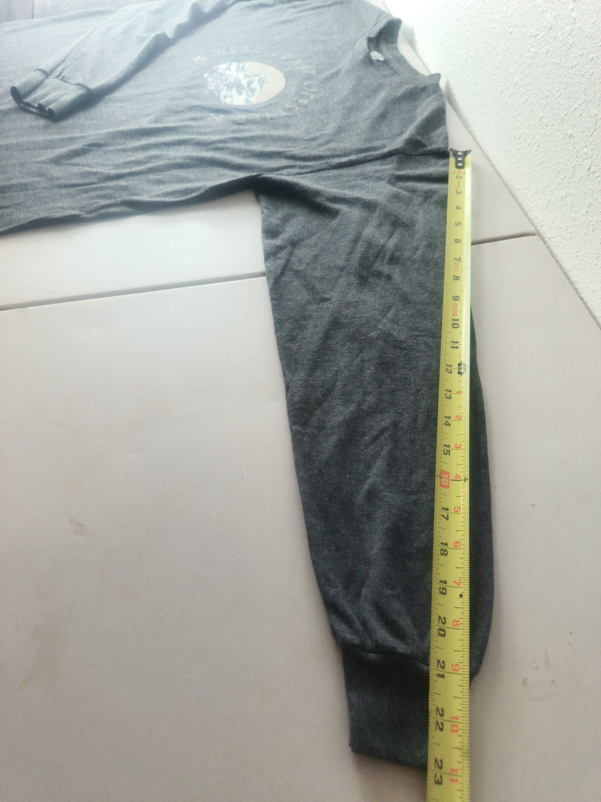 Alstyle Heavy Weight Shirt Men’s Medium Long Sleeve Whistler Gray