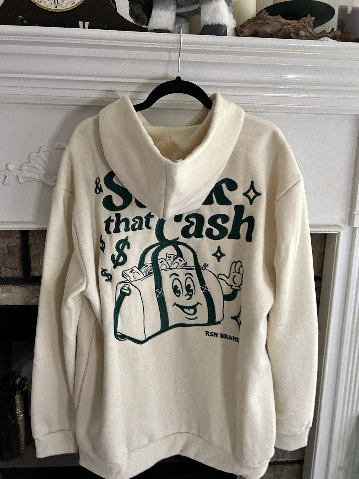 Reason Brand Secure the Bag Stack that Cash XXL White NWT Urban Street Wear