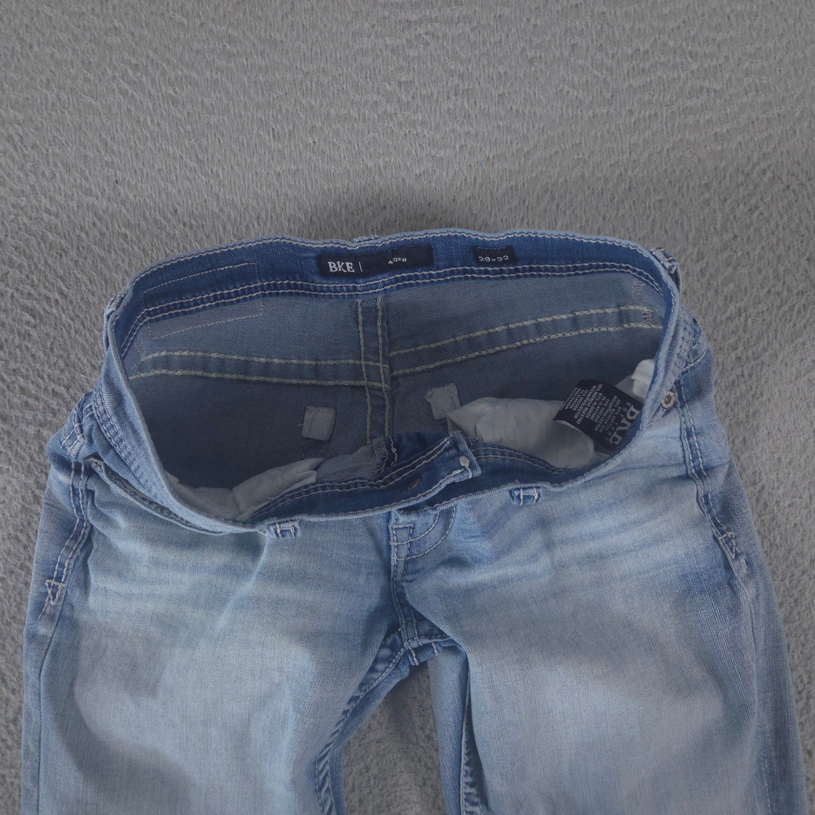 BKE Jeans Mens 29×32 Blue Aiden Boot Stretch Light Wash Repreve Denim Bootcut