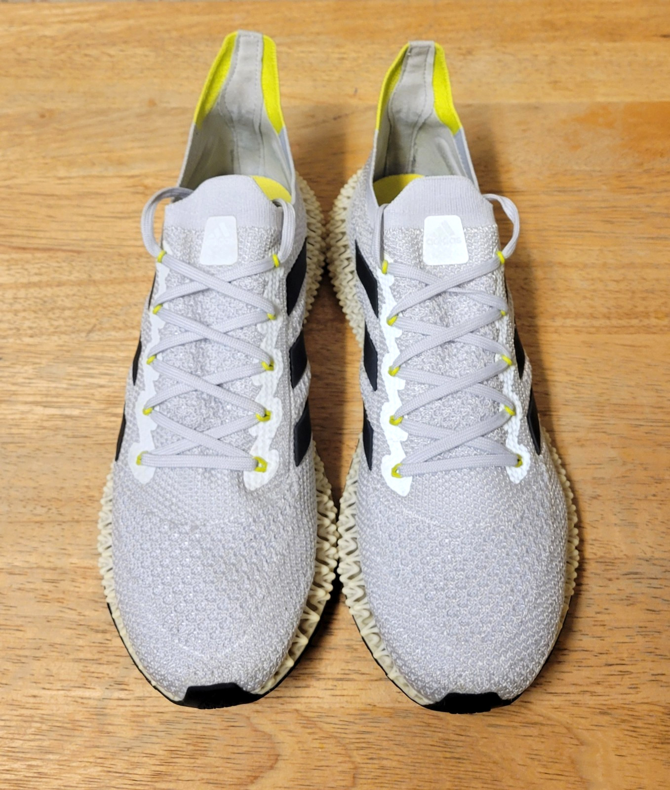 Adidas 4D Fwd Men’s Halo Silver/Cloud White/Acid Yellow GY4933 Shoes Size 13