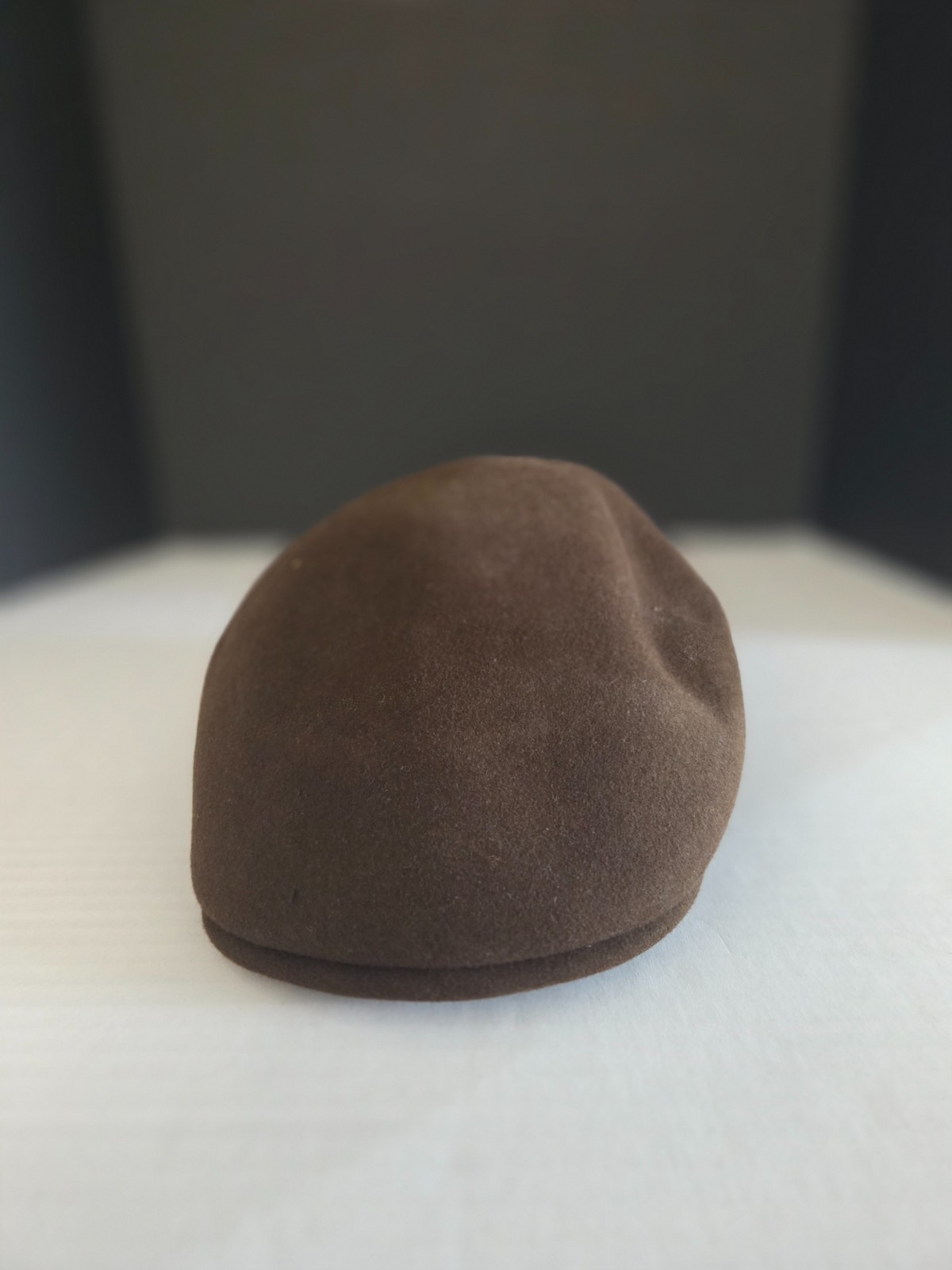 Savile Brown Felt Flat Cap Driver Hat Mens Large Vintage Style Ivy Newsboy Hat
