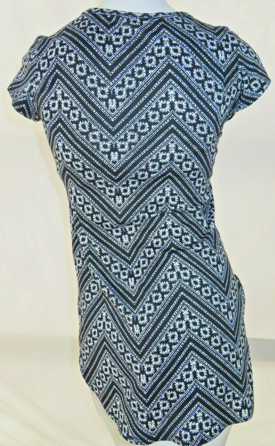 Pinc Women’s Black White Patternity Mynihility Patterns Mini Skirt Blouse Size S