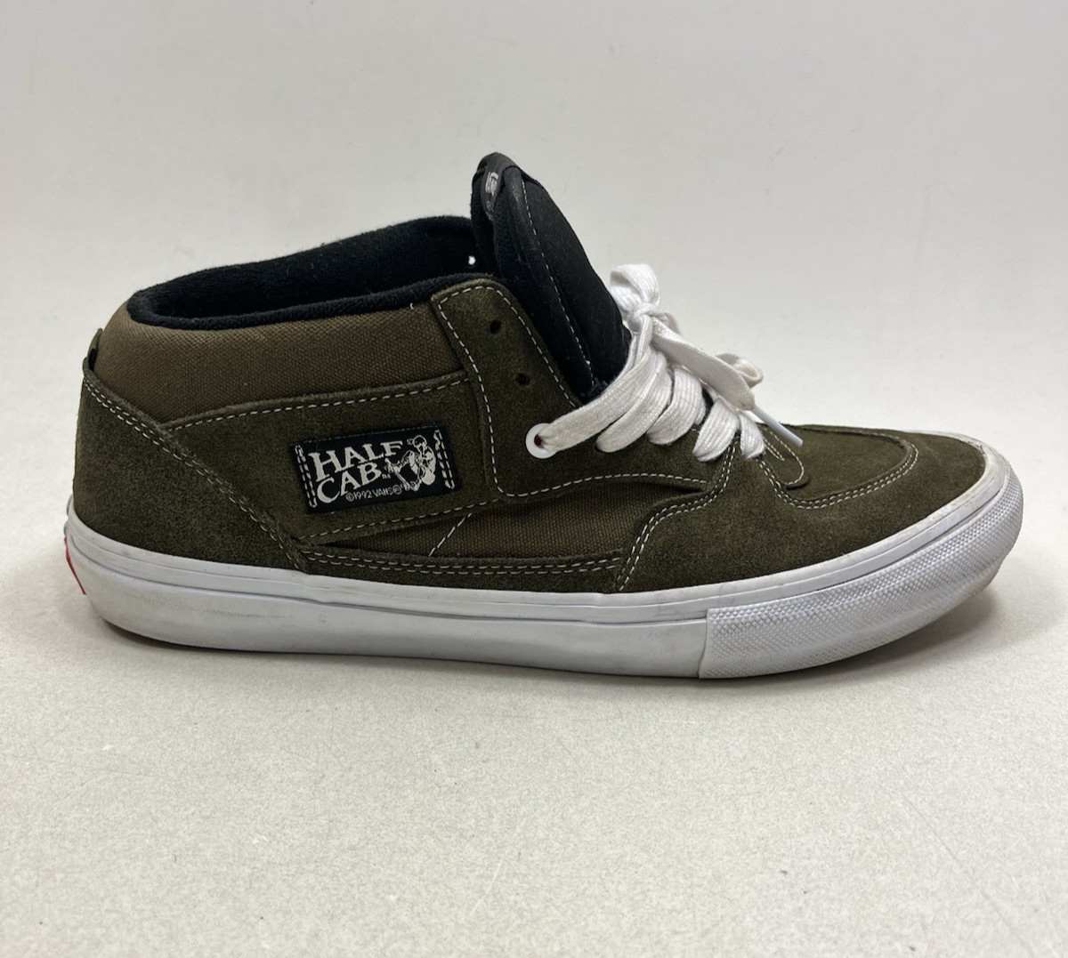 Vans Half Cab ‘92 Olive Mens Sz 12 Green Shoes Sneakers Skate