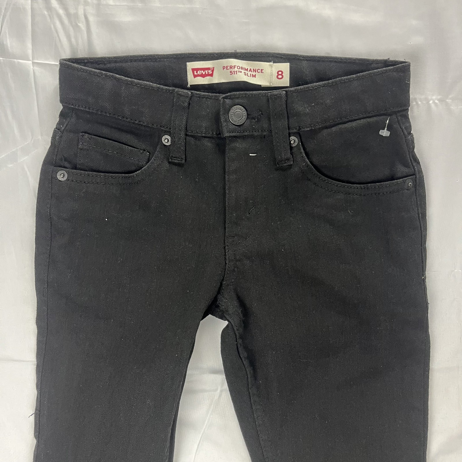 EUC Levi’s 511 Slim Boys 8 REG Performance Black Stretch Denim Jeans W24 L25