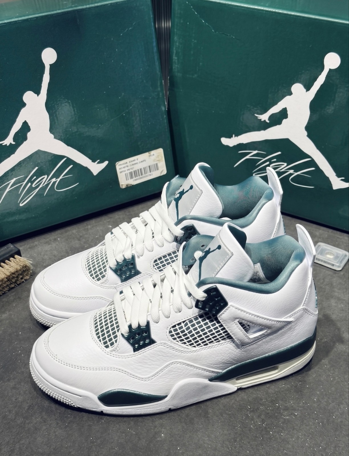 New Jordan 4 Retro “Oxidized Green” Mid Top Basketball Shoes Men’s US Size 7-13