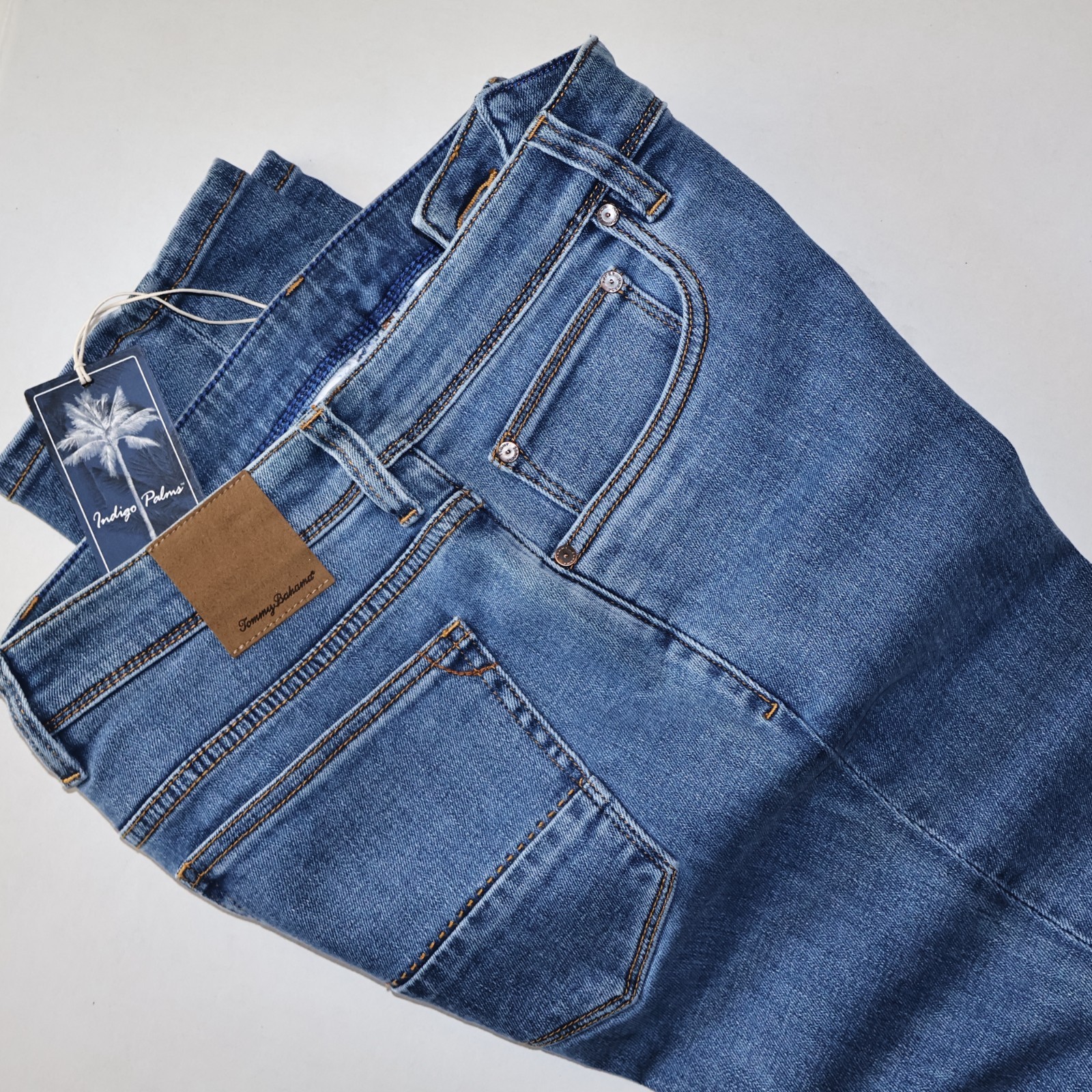 Tommy Bahama Indigo Palms Jeans Lite Indigo Wash ST124495 New 32×32 32 Waist