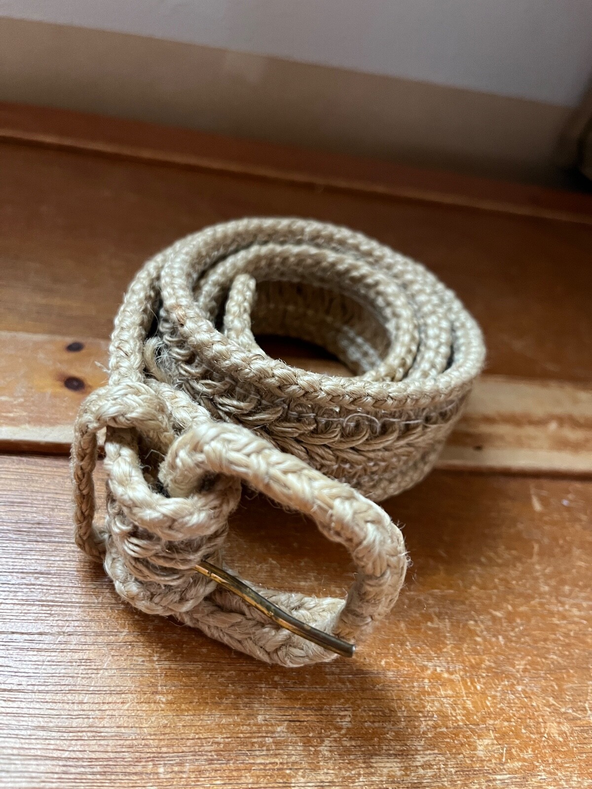 Woven Twine Belt w Covered Buckle – 30.5 inches long not including buckle x 1 an