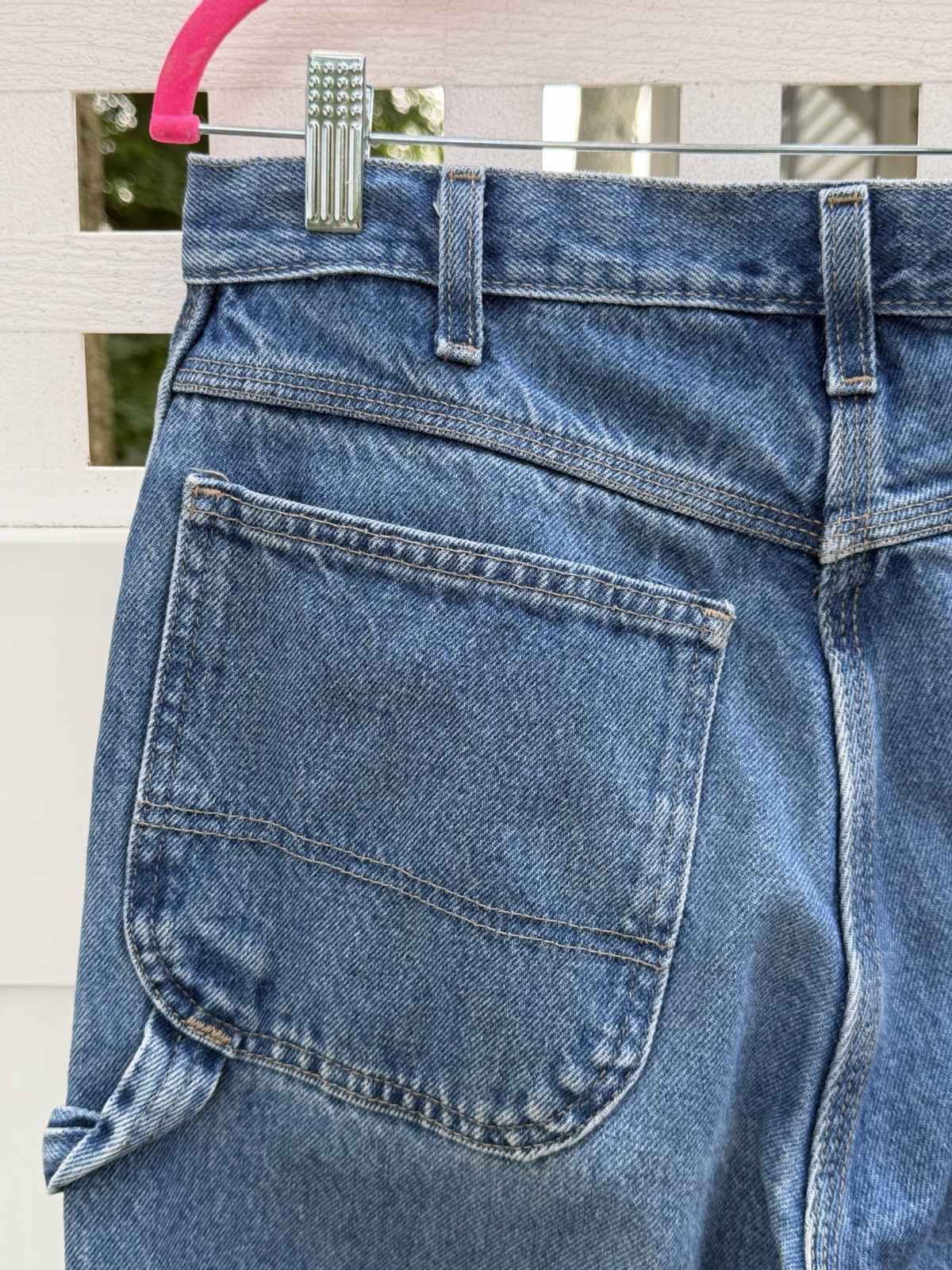 Dickie’s 7-Pocket 32×31 (actual sz.) Carpenter Blue Jeans Work Pants Hammer Loop