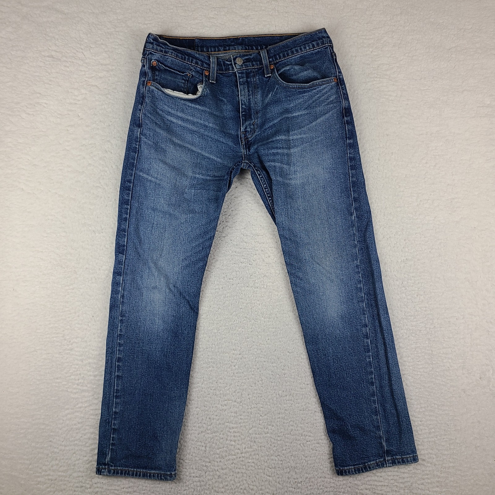 Levi’s 502 Jeans Mens Blue 31×30 Slim Tapered Medium Wash Denim