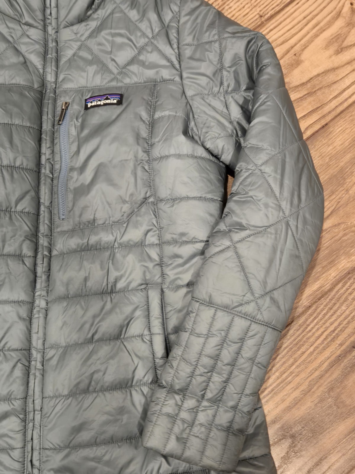Patagonia Radalie Jacket Womens Small Green Quilted Insulated Full Zip STY27690