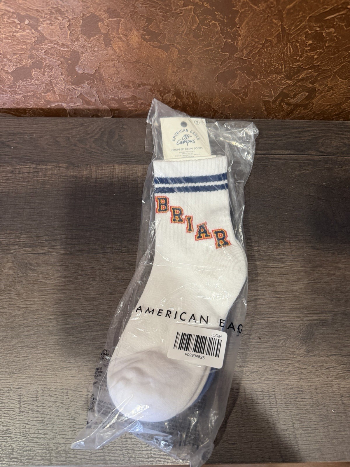 American Eagle X Off Campus Crew Socks Briar University SHIPS ASAP